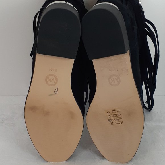 Michael Kors Billy Suede Studded Fringed Bootie - NWOB - Picture 11 of 13